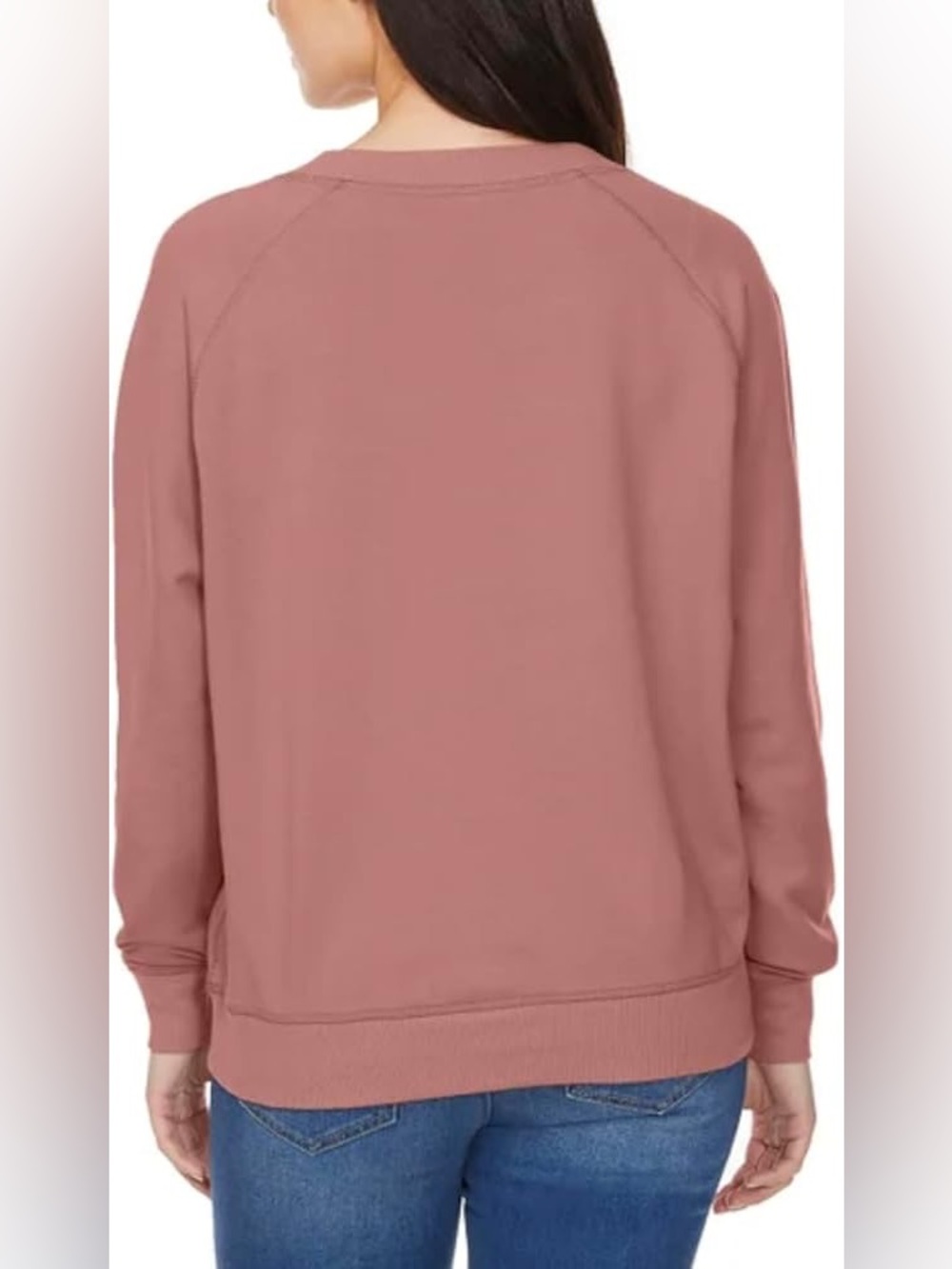 Buffalo David Bitton Mauve V-Neck Pullover Sweatshirt - Picture 4 of 4